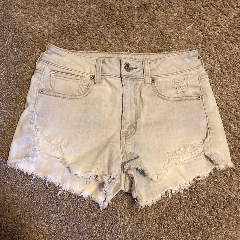 ♡ american eagle jean shorts
